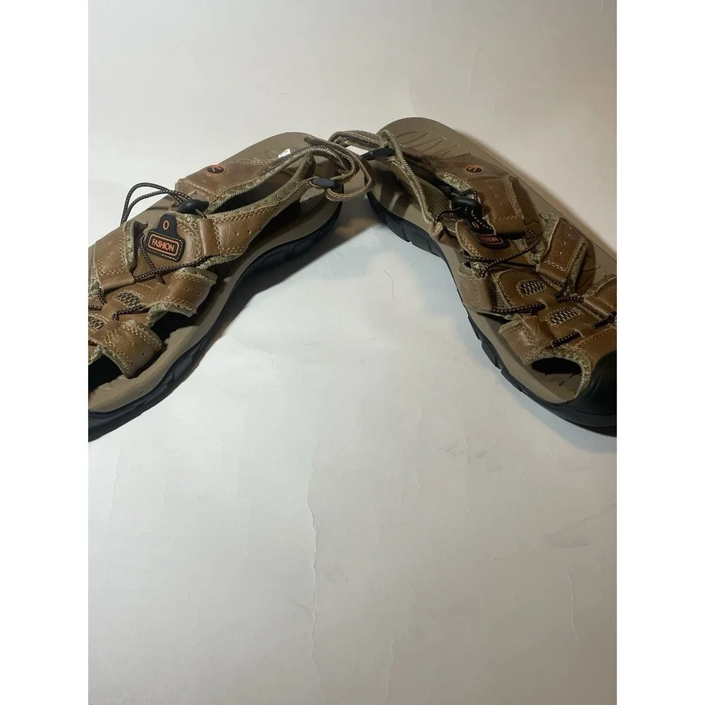 Fashion Men's Sandals Sz 12 Men's Brown Water Hiking Shoes Camping All Terrain